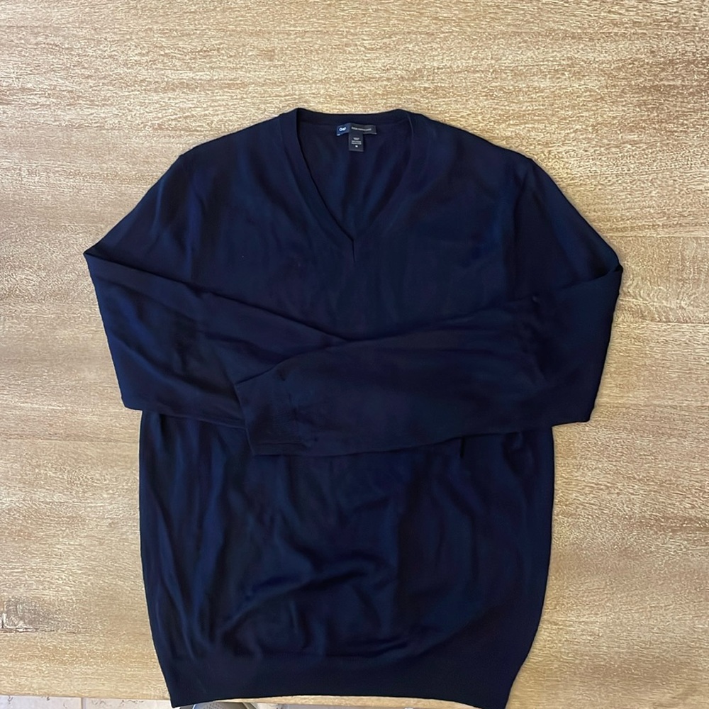 Gap Italian Merino Wool V Neck Sweater